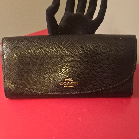Coach Handbags - Coach Black Leather Women's Wallet